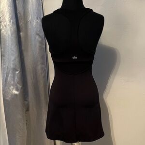 ALO Yoga Elegant Black Backless Dress